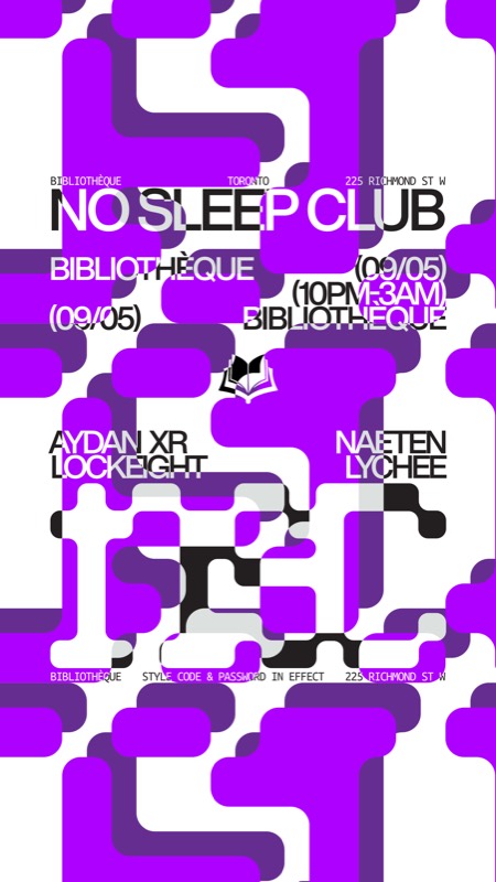 LAST 2026 Electric Island After Party - No Sleep Club @ Bibliotheque flyer