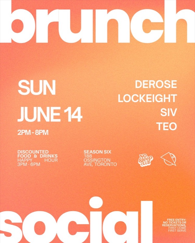Premier Music Group & No Sleep Club Present: BRUNCH SOCIAL flyer